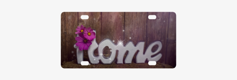 Home Sweet Home With Purple Flowers And Sparkle Classic - Plank, transparent png download
