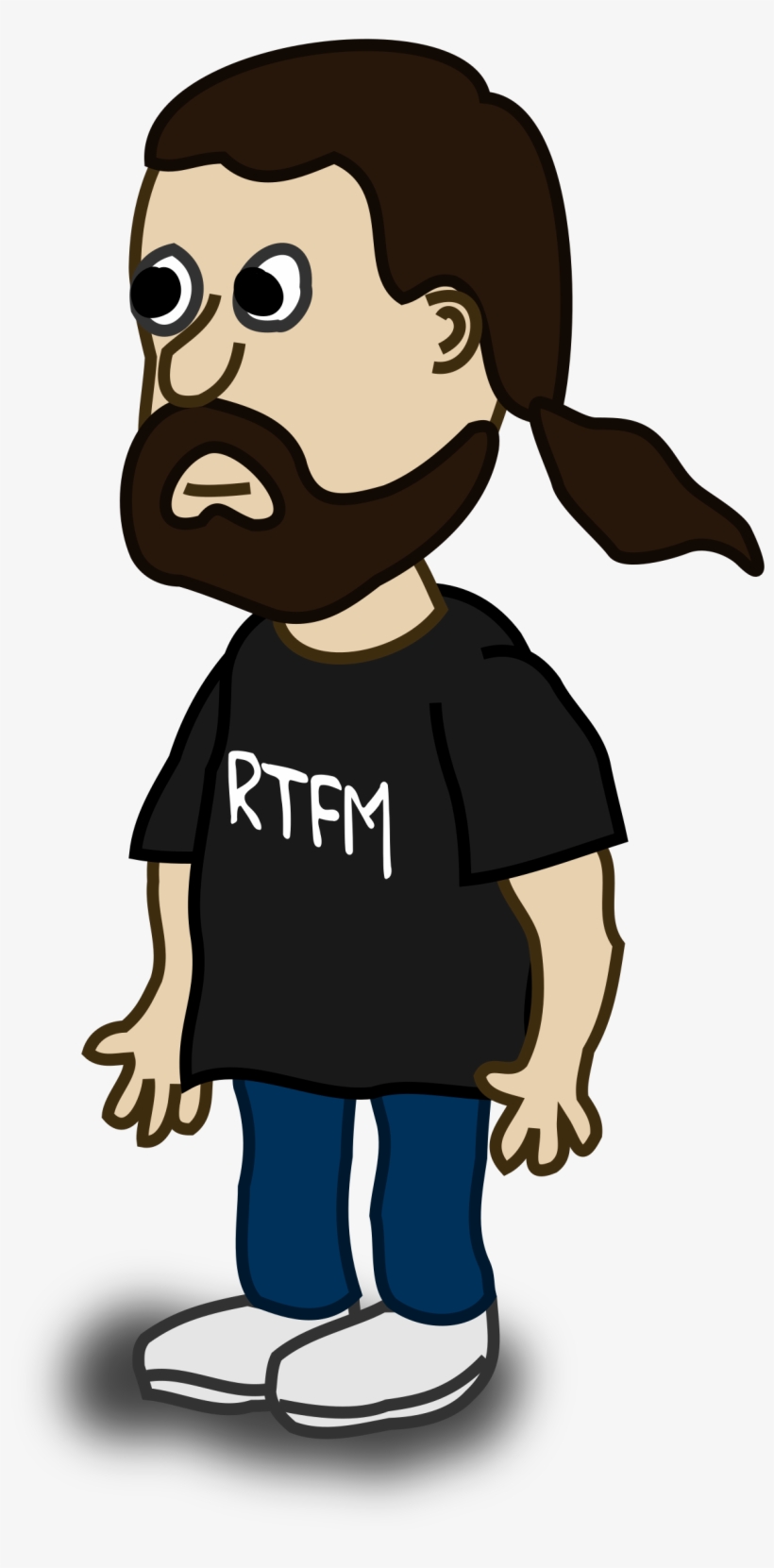 Comic Character Bearded Guy Svg Clip Arts 300 X 594, transparent png download