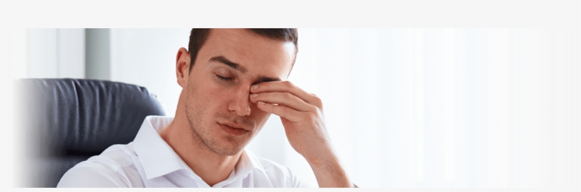 Dry Eye Banner Man Rubbing Eyes - Man Rubbing Eyes, transparent png download
