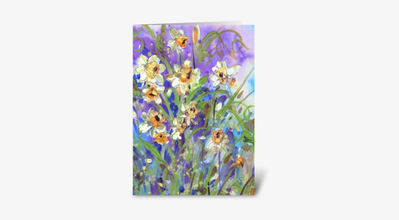 Daffodils Greeting Card - Greeting Card, transparent png download