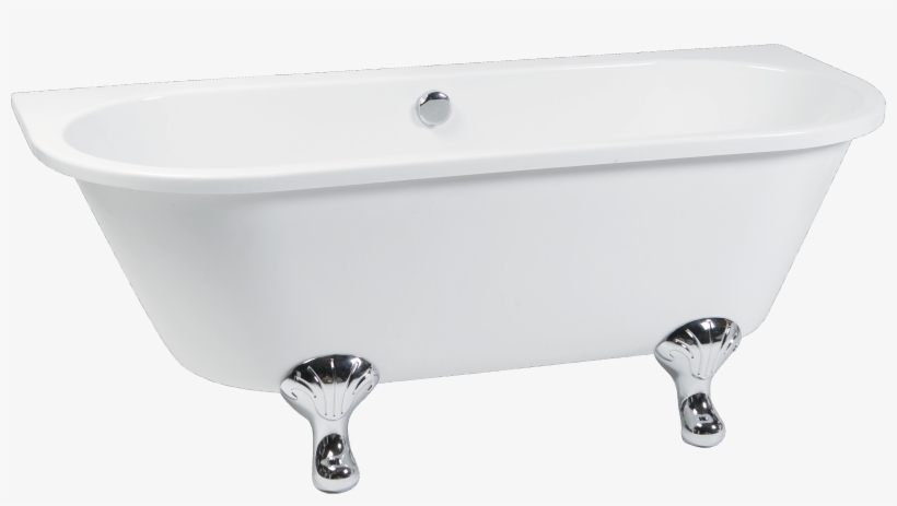 Bathtub Png - Freestanding D Shaped Bath, transparent png download