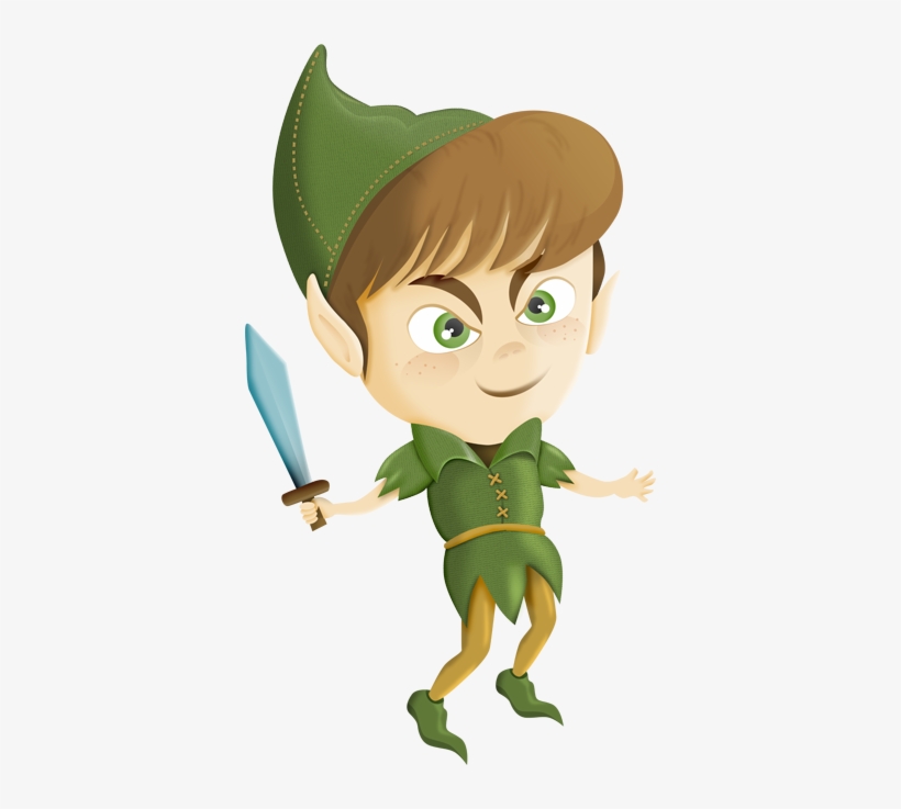 Peter Pan Kids Sticker - T-shirt, transparent png download