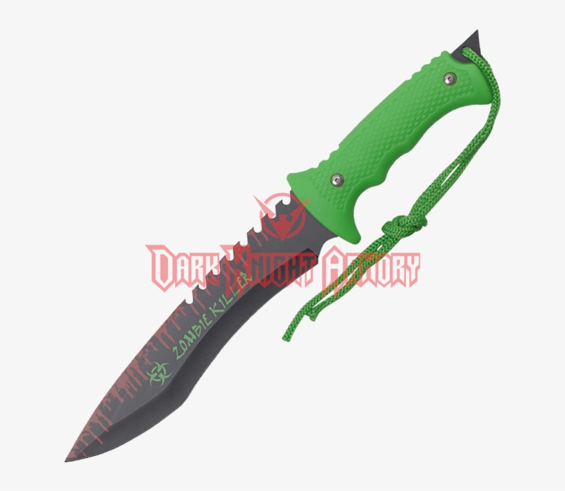 Blood Splattered Zombie Hunting Knife - Knife, transparent png download