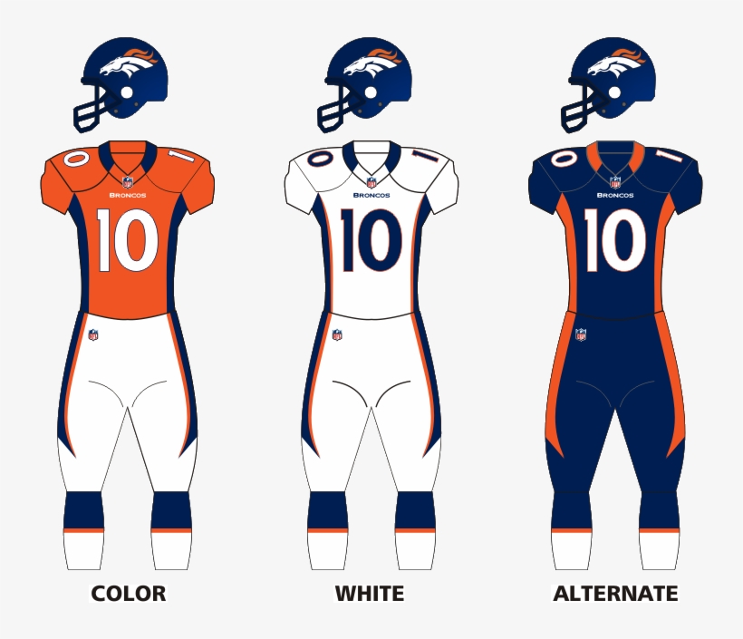 Broncos Uniforms - Denver Broncos Uniform, transparent png download