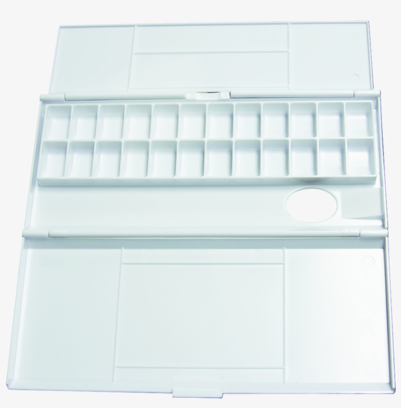 Richeson Medium Folding Plastic Watercolor Palette - Watercolor Painting, transparent png download