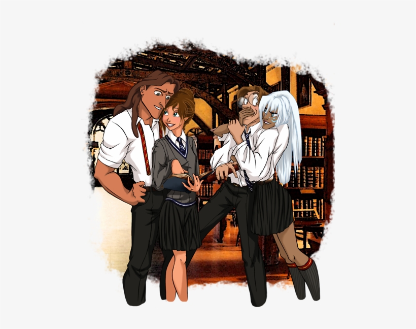 Disney, Tarzan, And Hogwarts Image - Disney Princess Harry Potter, transparent png download