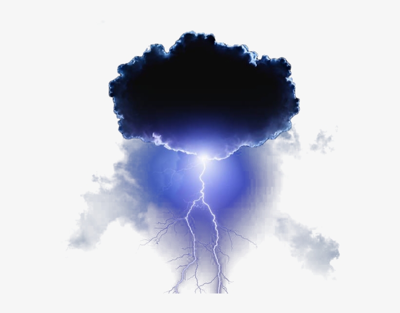 Thunder Lightning Clouds Sky Black Ftestickers - Sfida Alla Divinità. Fatevi Soggiogare Dal Vero Potere, transparent png download
