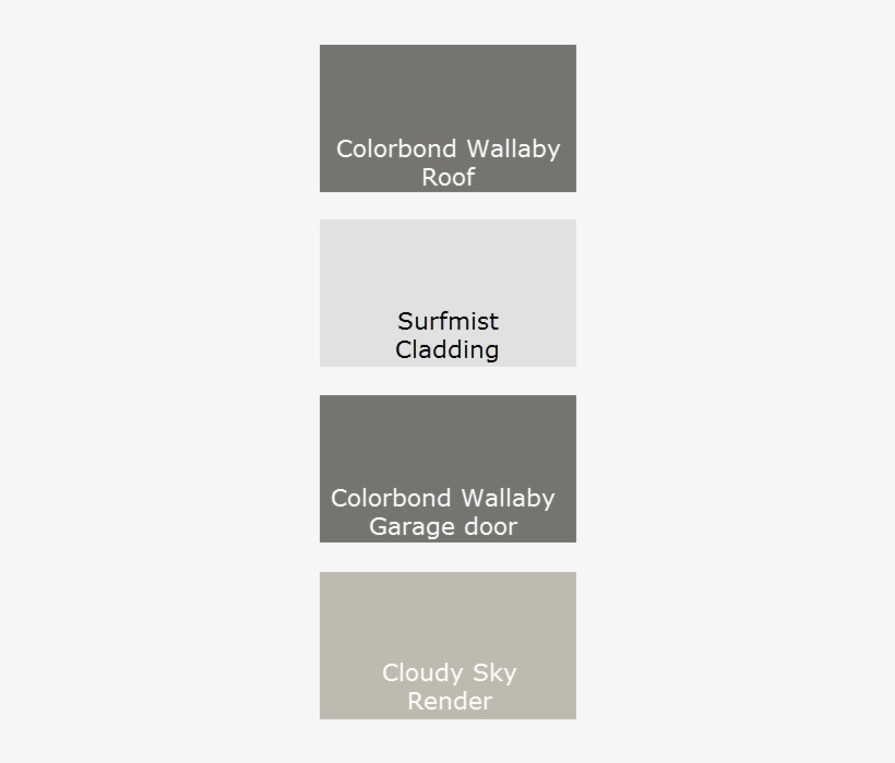 Colorbond Wallaby Colour Scheme, transparent png download