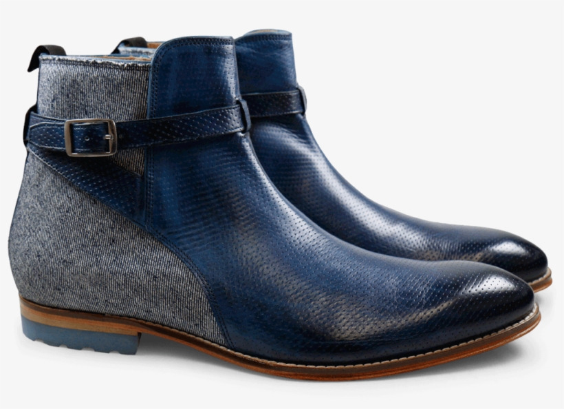 Ankle Boots Kane 1 Mid Blue Jeans Denim - Men's Melvin & Hamilton Kane Classic Ankle Boots, transparent png download