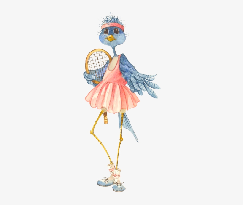 Tennis-chick - Painting, transparent png download