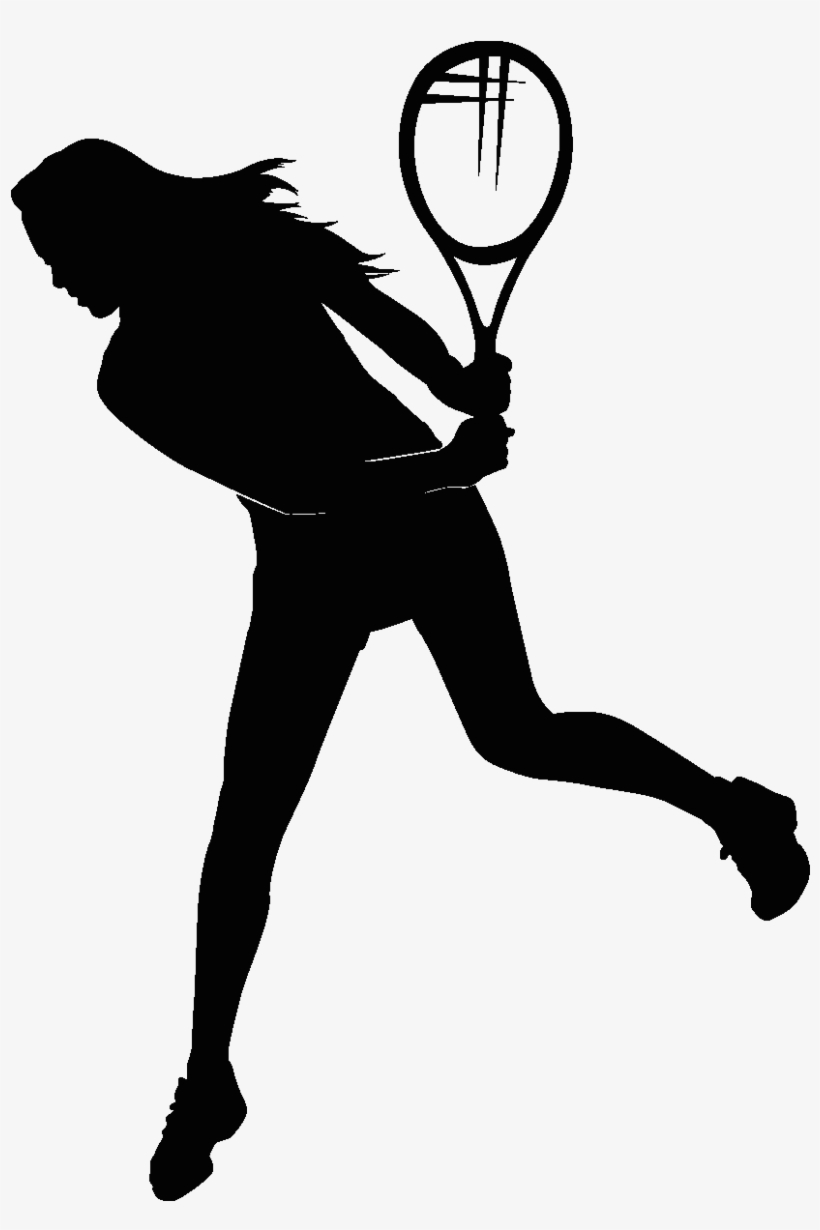 How To Defeat Net Rushers - Tennis Player Silhouette, transparent png download