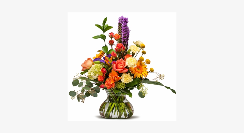 Shimmering Papaya Flower Arrangement - Fall Flower Arrangement Png, transparent png download