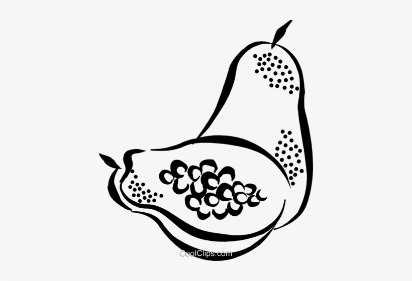 Papaya Royalty Free Vector Clip Art Illustration - Ice Cream Float Clip Art, transparent png download