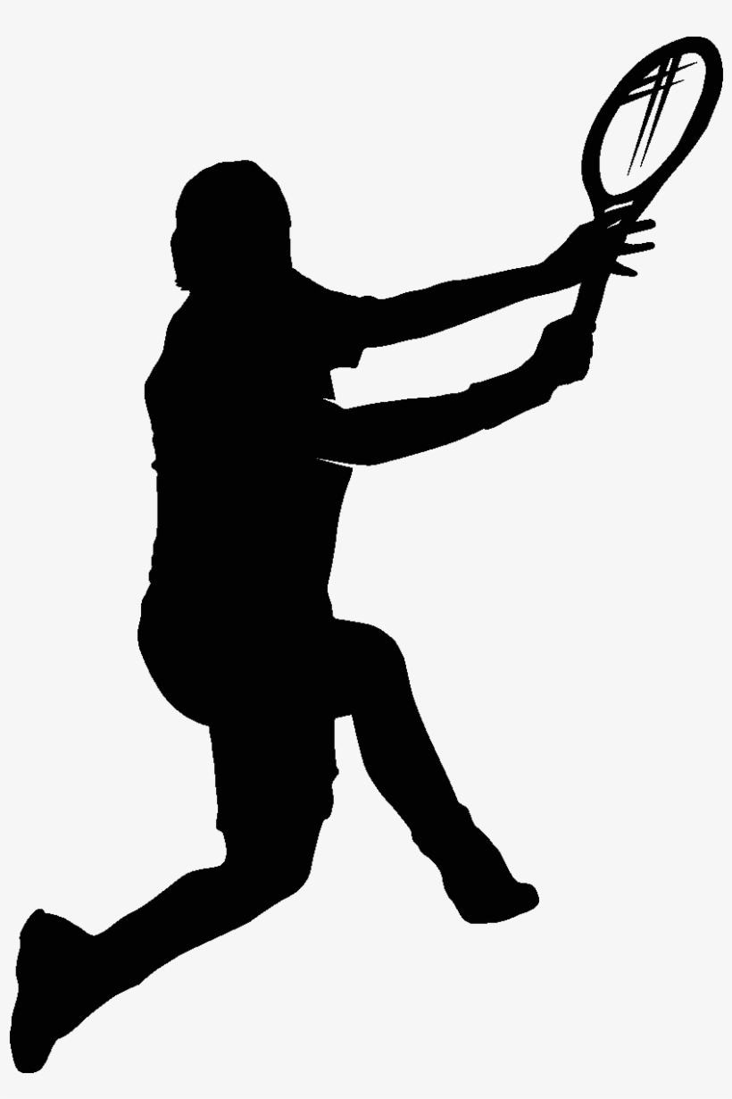 Sticker Tennis Homme En Action Ambiance Sticker Sport2 - Baseball Batter Player Silhouette, transparent png download