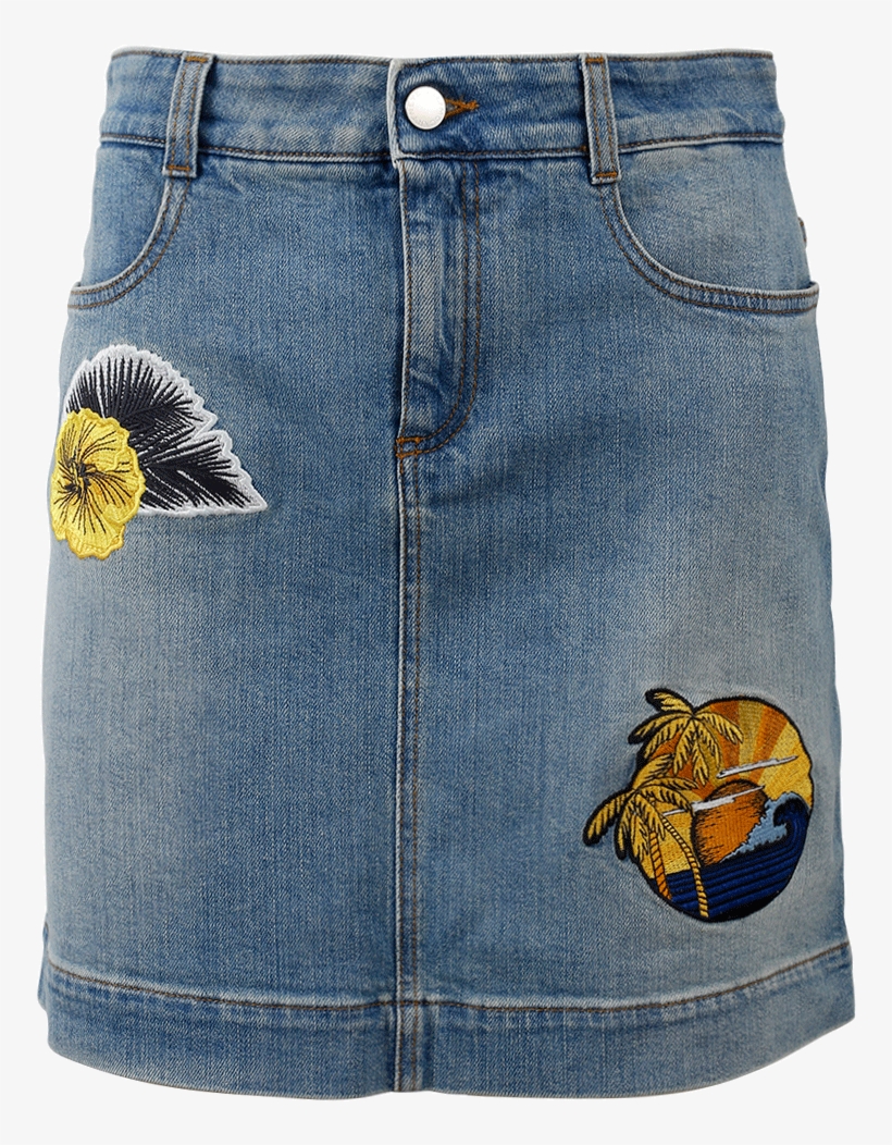Jeans Skirt Png Clip Art Royalty Free Download - Denim Skirt, transparent png download