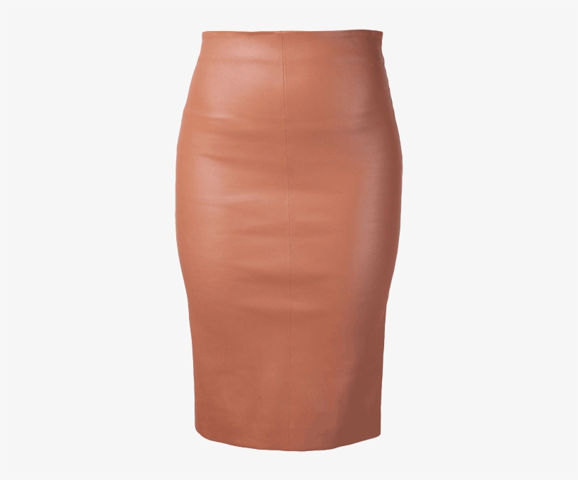 Women Copper Color Pencil Skirt Front - Pencil Skirt, transparent png download