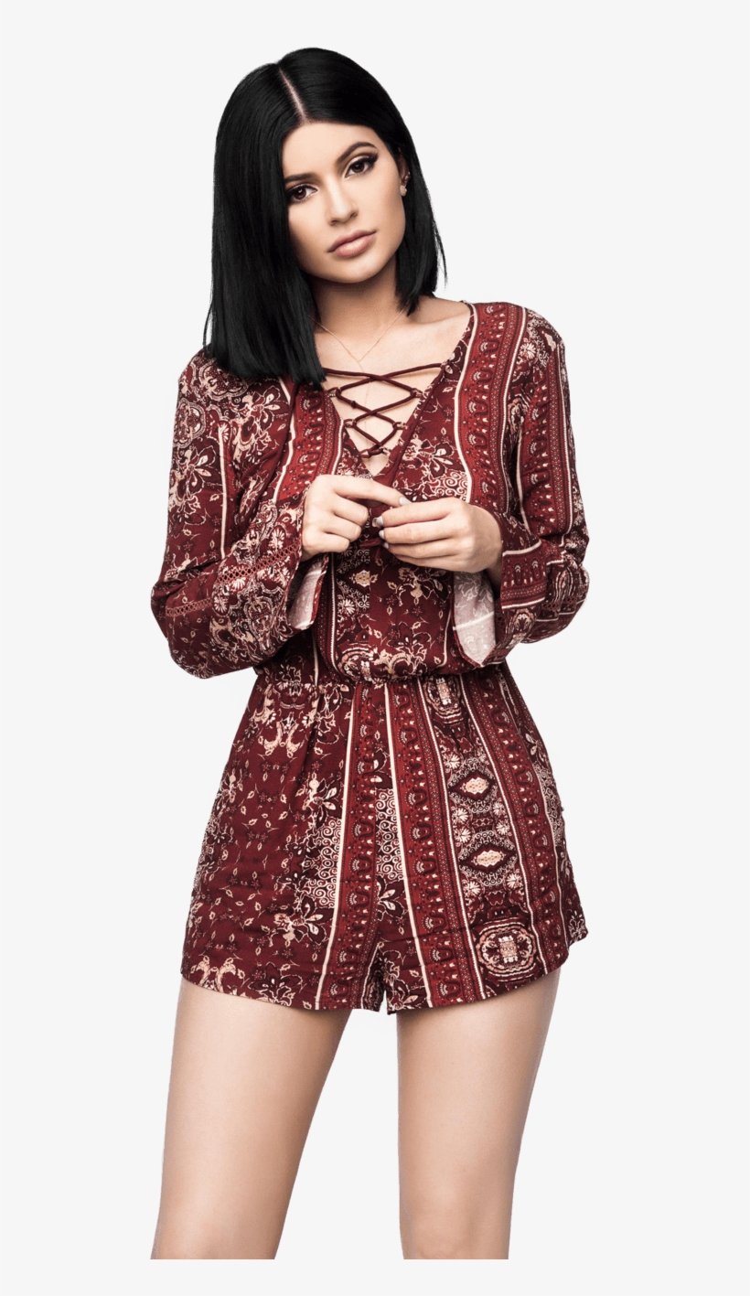 Kylie Jenner Red Skirt Png Image - Kendall And Kylie Spring Collection, transparent png download