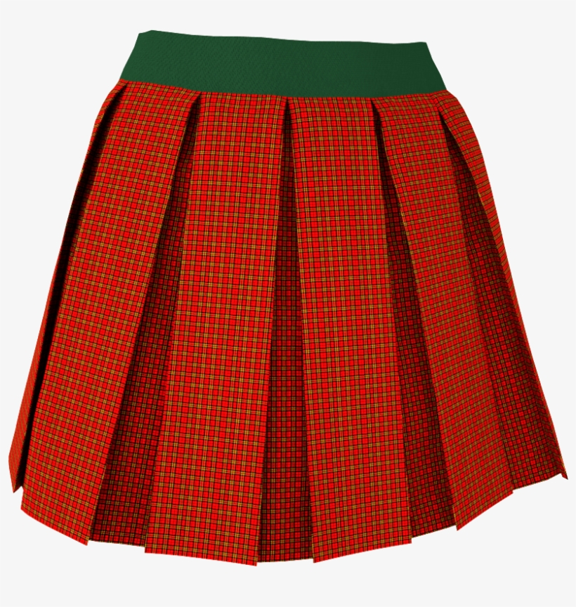 Example Textured Box Pleats Skirt V1 Marvelous Designer - Marvelous Designer Box Skirt, transparent png download