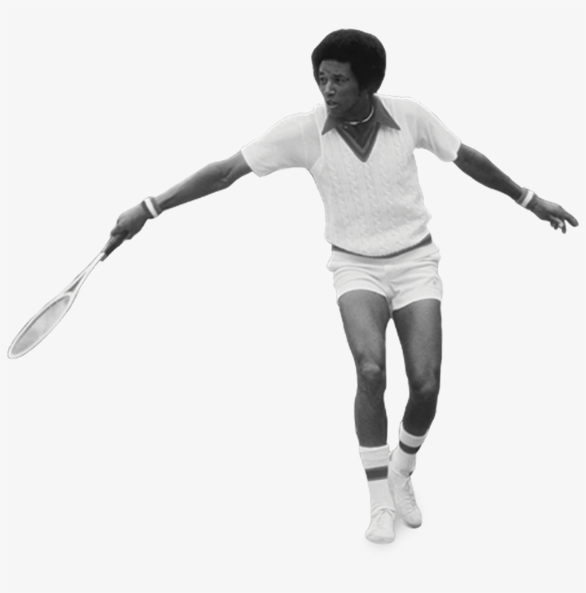 Ashe Playing Tennis, transparent png download