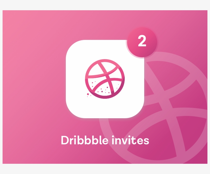 2 Dribbble Invites Debut Social Invite Dribbble, transparent png download