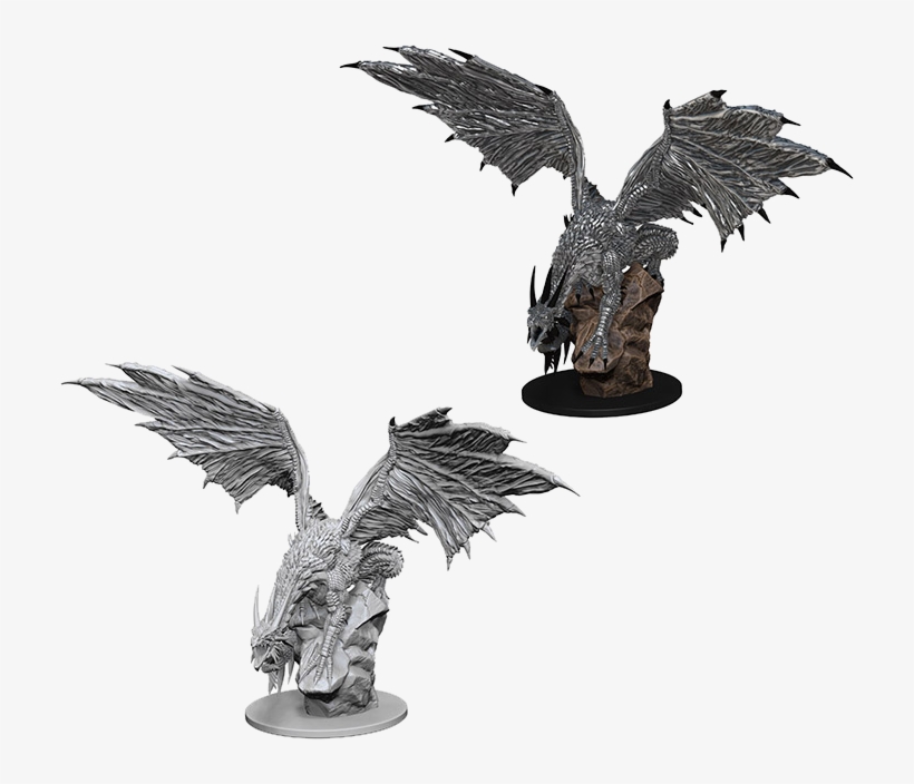 Pathfinder Battles Deep Cuts Miniature Silver Dragon, transparent png download