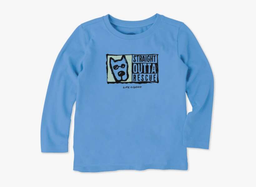 Toddler Straight Outta Rescue Long Sleeve Crusher Tee, transparent png download