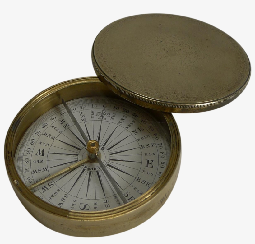 Compass Rnglish Antique English Signed Explorer Compass C PNG Image | Transparent PNG ...