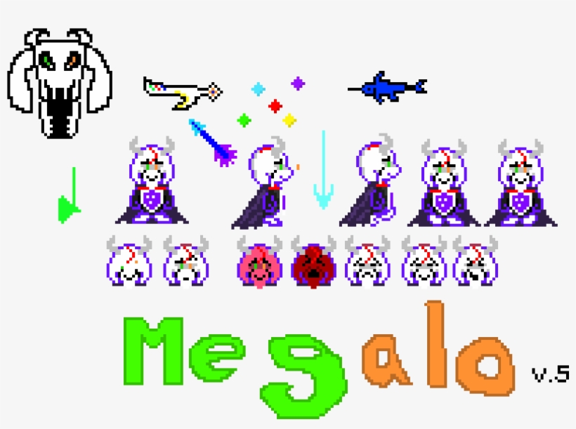 Asriel Dreemurr Nova Megalo, transparent png download