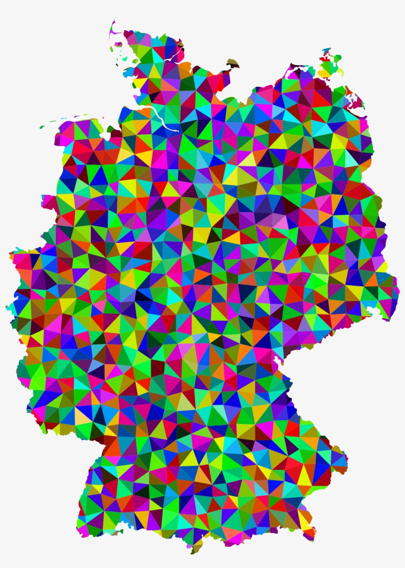 This Free Icons Png Design Of Prismatic Low Poly Germany, transparent png download