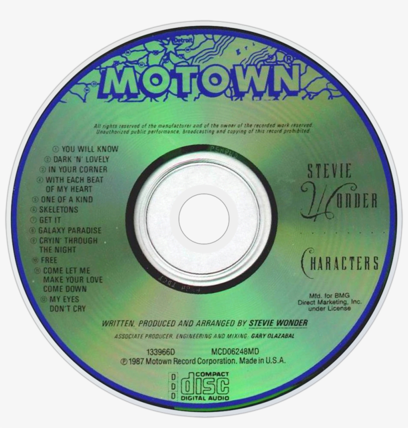 Stevie Wonder Characters Cd Disc Image, transparent png download