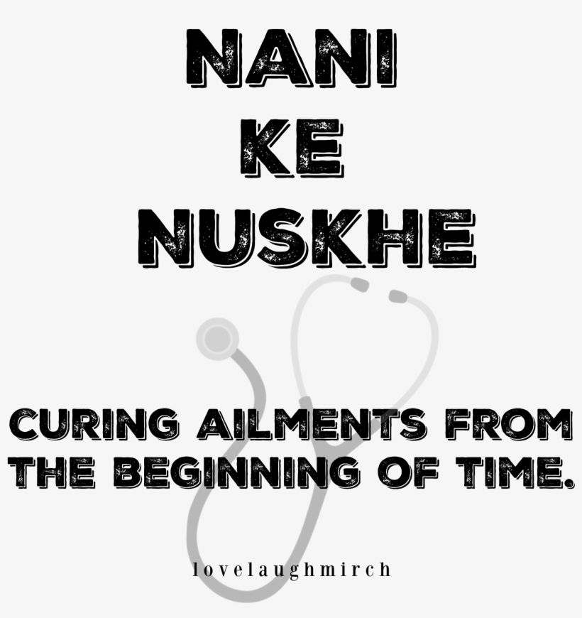 Nani Ke Nuskhe Grandparents, Love, Grandmothers, Amor,, transparent png download