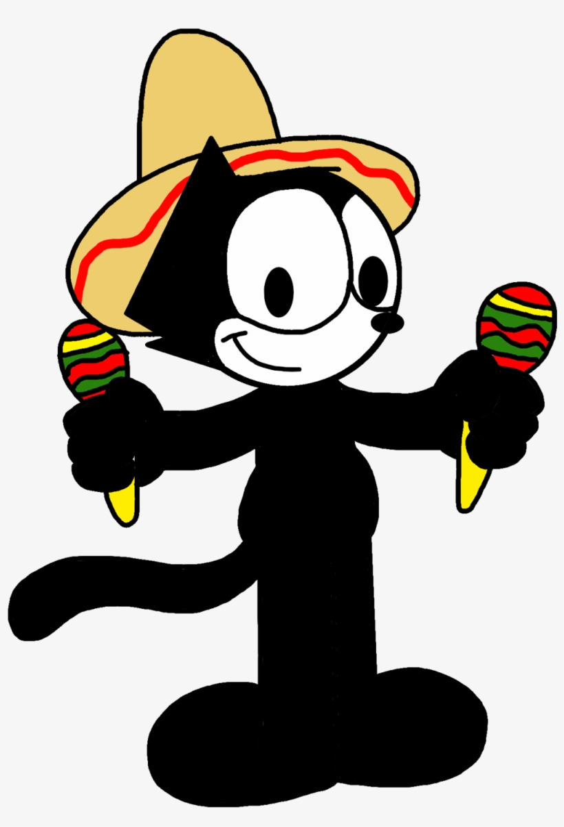 Download Svg Black And White Download Felix With Mexican Hat Png Image Transparent Png Free Download On Seekpng PSD Mockup Templates