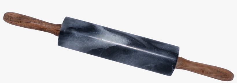 Grey Marble Stone With Acacia Wood Handle Rolling Pin, transparent png download