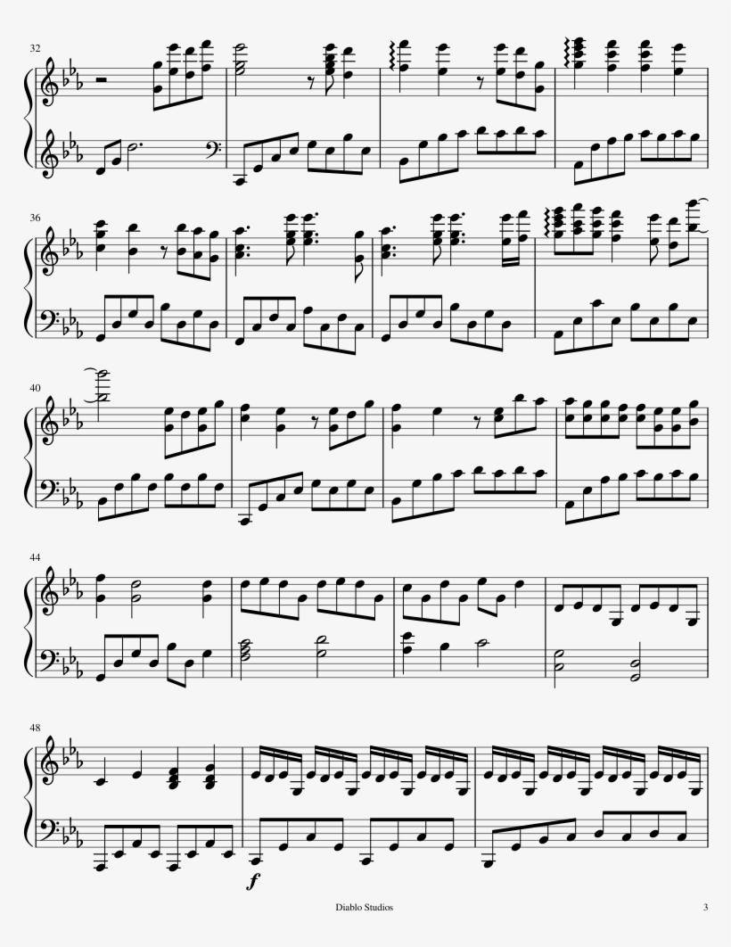 Shingeki No Kyojin Piano Suite Sheet Music Composed, transparent png download