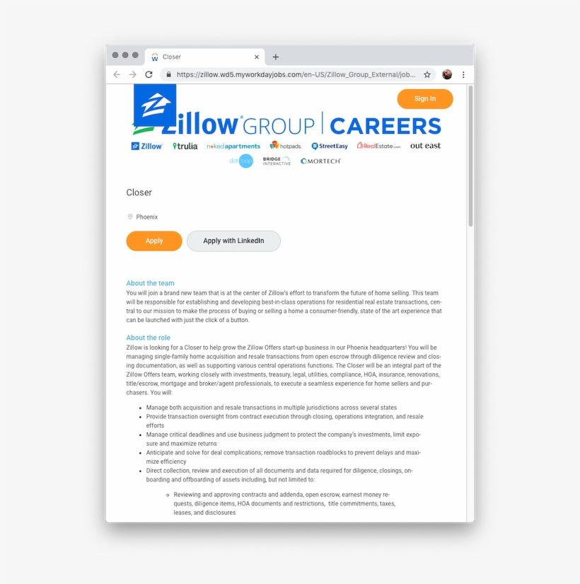 By Looking At The Openings In Phoenix For Zillow, We, transparent png download