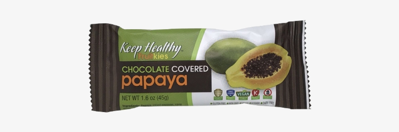 Keep Healthy Fruitkies Chocolate Covered Papaya Bar - Fruitkies Chocolate Covered Papaya Bar, transparent png download