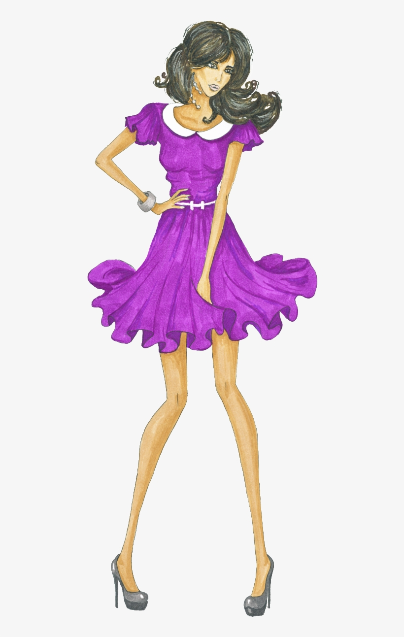 Girl Skirt Cartoon Transparent Decoration - Mädchen Mit Kleinem Kuchen Zierkissen, transparent png download