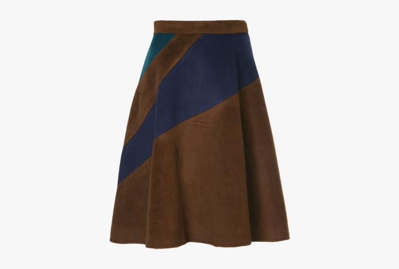 A-line Stripe Panel Skirt - Miniskirt, transparent png download