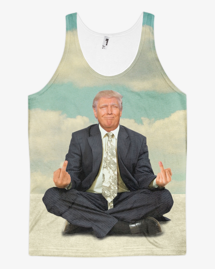 Zen Of Donald Trump Meditation All Over Print Tank, transparent png download