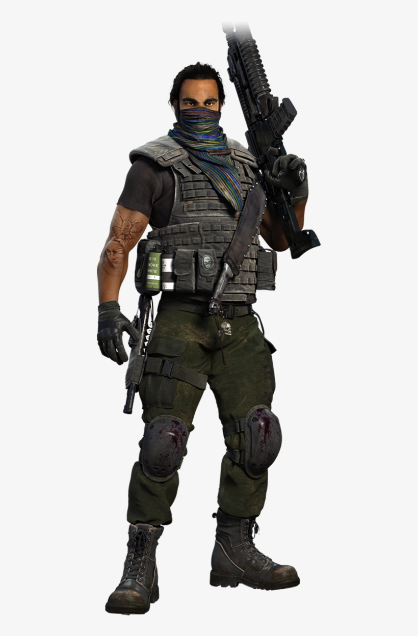 Ghost Recon Wildlands 3d Character Assault - Tom Clancy Ghost Recon Wildlands Characters, transparent png download