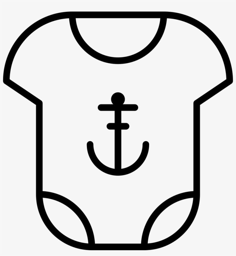 Baby Boy Clothes With Anchor Comments - Baby Boy Clothes Icon Png, transparent png download