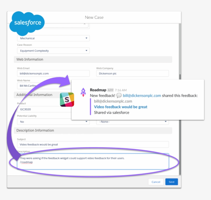 Capture Feedback From Salesforce - Slack, transparent png download