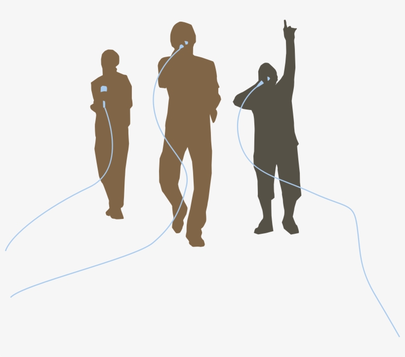 Rapper Silhouette Png - Hip Hop Clip Art, transparent png download