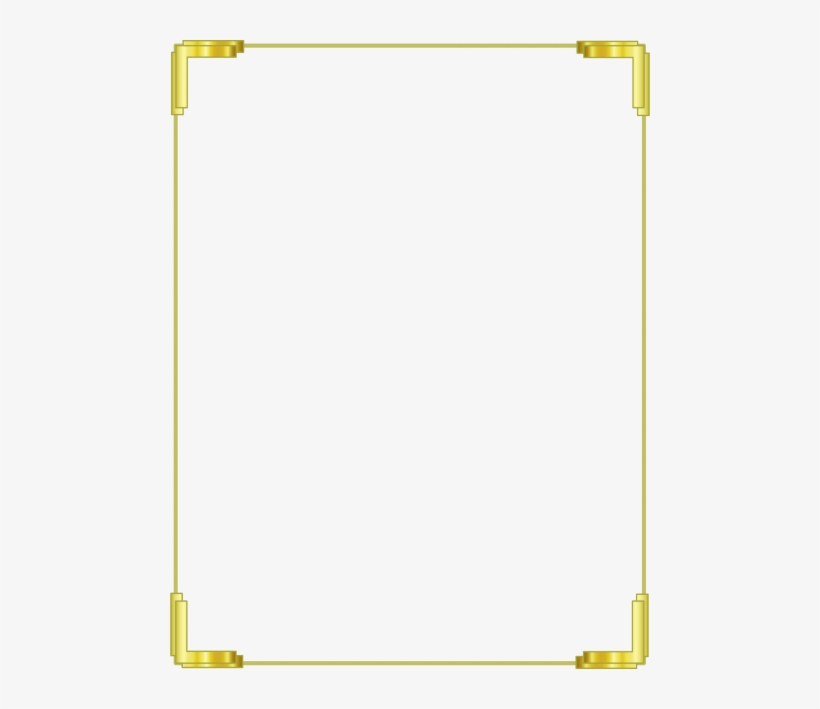 Free Png Gold Border Png Frame Png Images Transparent - Gold Border Png, transparent png download