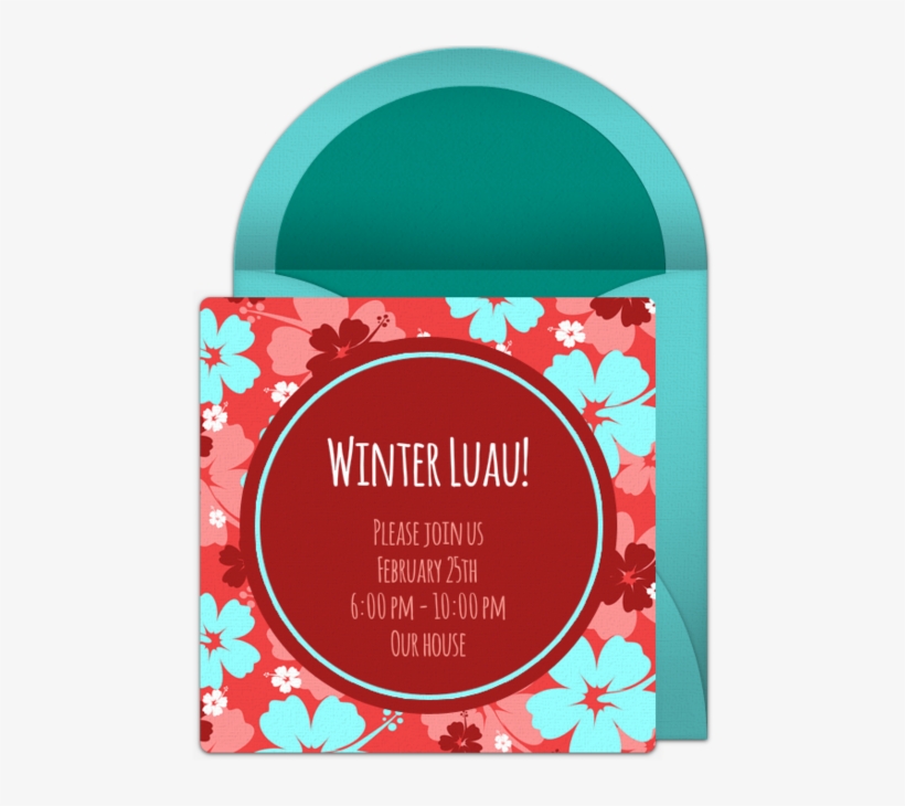 Customizable, Free Winter Luau Online Invitations - Winter Luau (hawaian Style 2018), transparent png download