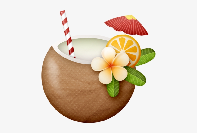 Beach Kids Underwater Views Album And Clip - Hawaiian Coconut Clipart, transparent png download