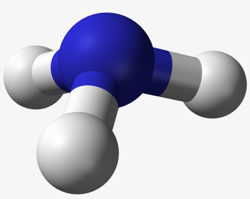 Ammonia 3d Balls A - Ammonia Molecule, transparent png download
