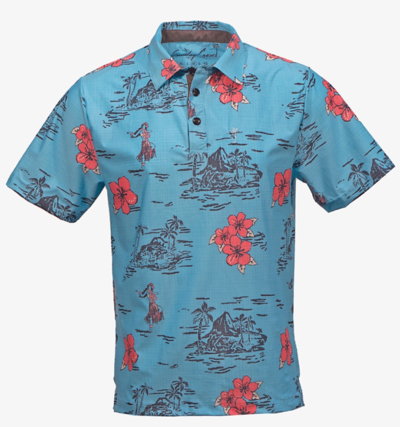 Retro Luau - Polo Shirt, transparent png download