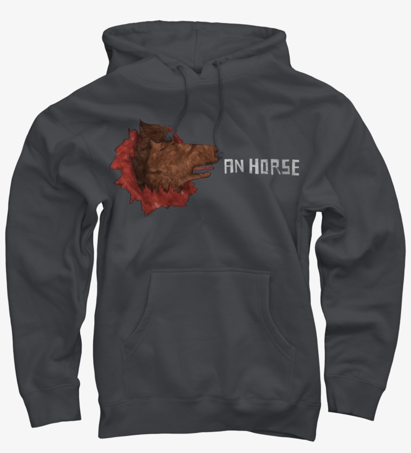 Horse Head Hoodie Charcoal $40 - Simple Plan Hoodie, transparent png download