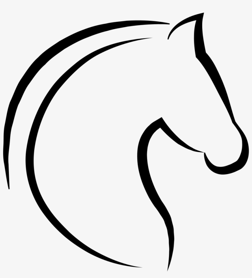 Horse Head With Hair Outline Comments - Horse Head Outline Png, transparent png download